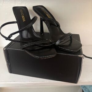 Fashion Nova Sleek Black Heels